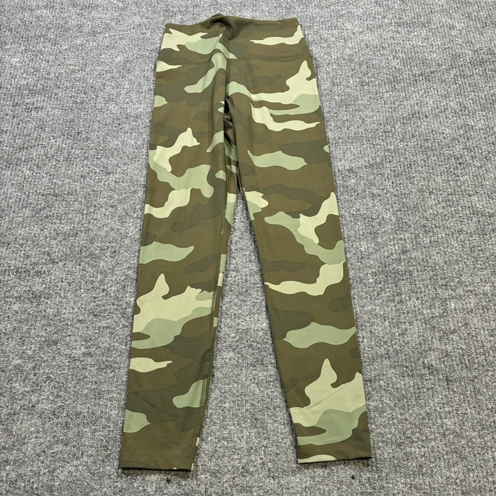 Victoria's Secret‎ PINK Ultimate Womens Leggings Size M Green Camouflage Pull On